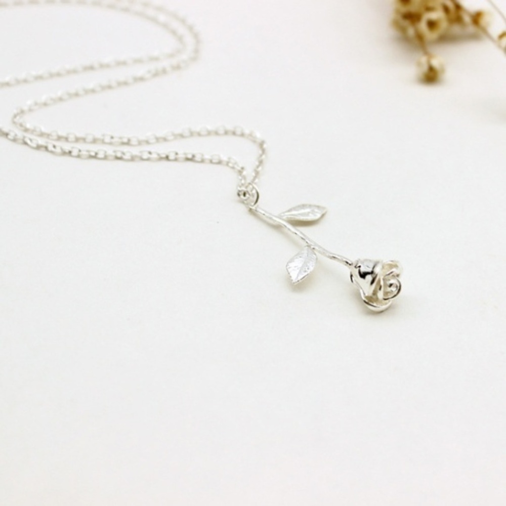 NECKLACE S.SILVER925 ROSE NECKLACE